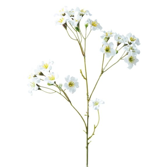 Artificial Single Stem Fabric Flower Lifelike Faux Floral Spray For Vase Wedding Home Decor