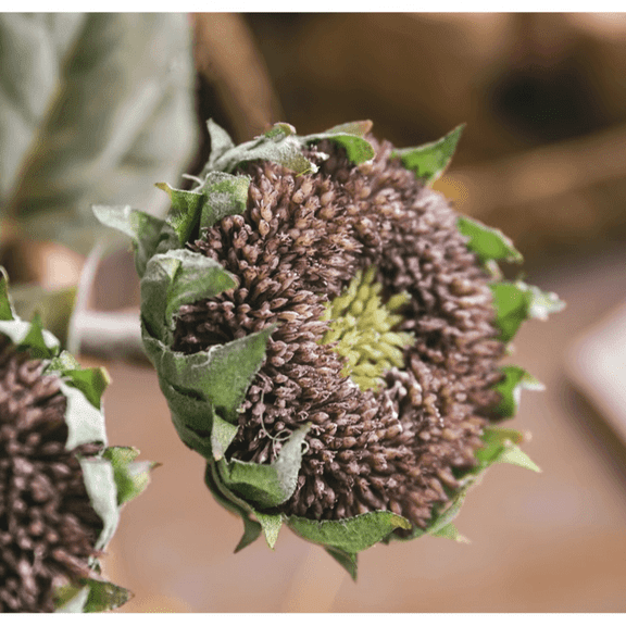 Artificial Small Head Sunflower Stem 23.6" Tall