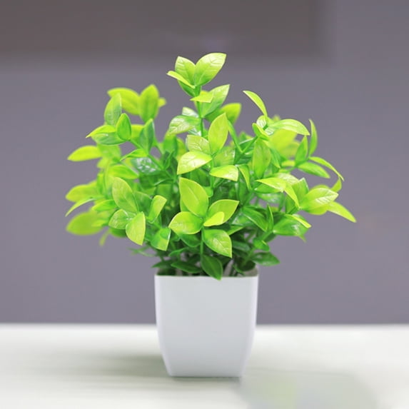 Artificial Small Potted Plant 1 Pc Greenery for Indoor Tabletop Decor