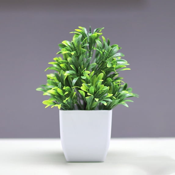 Artificial Small Potted Plant 1 Pc Greenery for Indoor Tabletop Decor