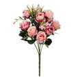 thumbnail image 1 of Artificial Small Rose Bouquet for Home Table Decor, Realistic Flower Arrangement for Wedding Centerpiece and Wall Decoration, Lasting Floral Display, 1 of 6