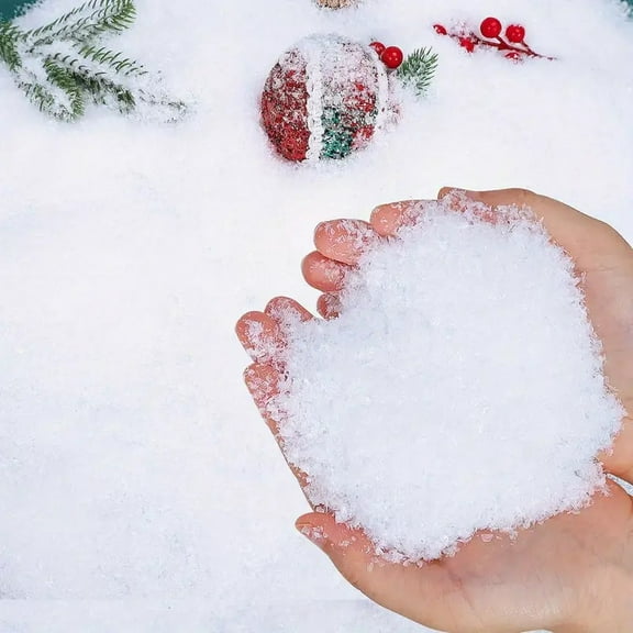 Artificial Snow Fake Plastic Snow Flakes for Holiday Decoration Four of 10 Ounce Bag