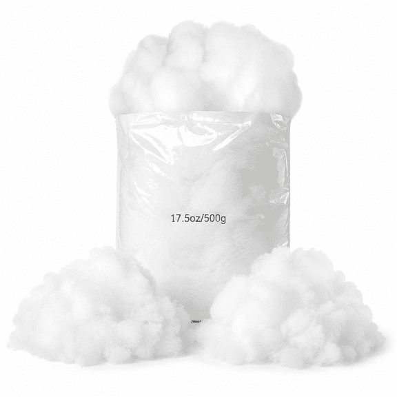 Artificial Snow Fluff for Christmas Decor, 17.5 oz