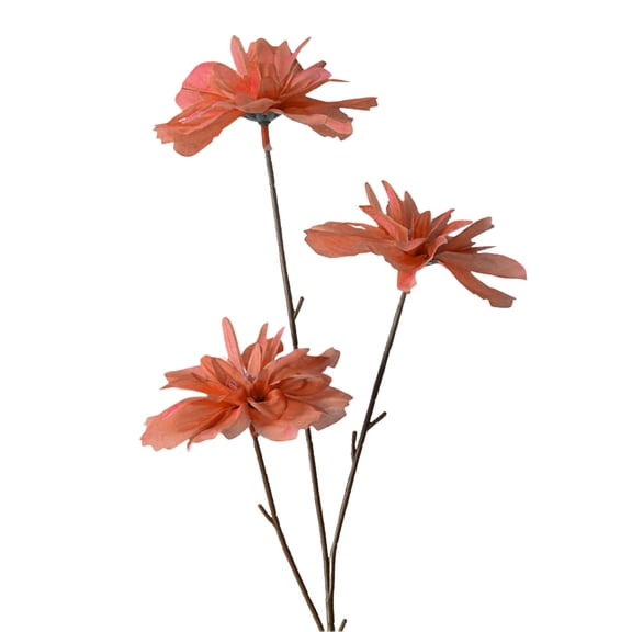 Artificial Snow Lotus Flower, Faux 3-Blooms Flowers, Realistic Fake Flowers for Home Decor, Wedding Centerpieces & Photography Props, Event Centerpieces