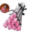 thumbnail image 1 of Artificial Soaps Flower, Soap Rose Flowers Bouquet Exquisite Realistic Long Stem Fake Roses Bundle Flower for Wedding Anniversary Birthday Mother's Day Valentine's Day Decoration, 1 of 6