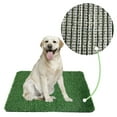 thumbnail image 1 of Artificial Sod Puppy Pee Pads Reusable Dog Grass Mat Indoor Outdoor Potty Training Fast Drainage Fake Turf Pet Toilet Balcony Porch Apartment Portable Easy Clean Multiple Sizes Green, 1 of 5