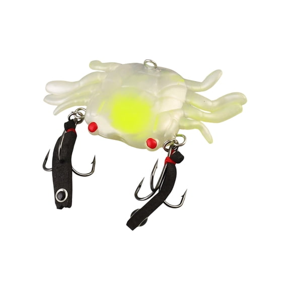 Artificial Soft Crabs Lures, Jigs Head Swimbait Tackle for Saltwater/Freshwater, Squid Crabs Fishing Baits