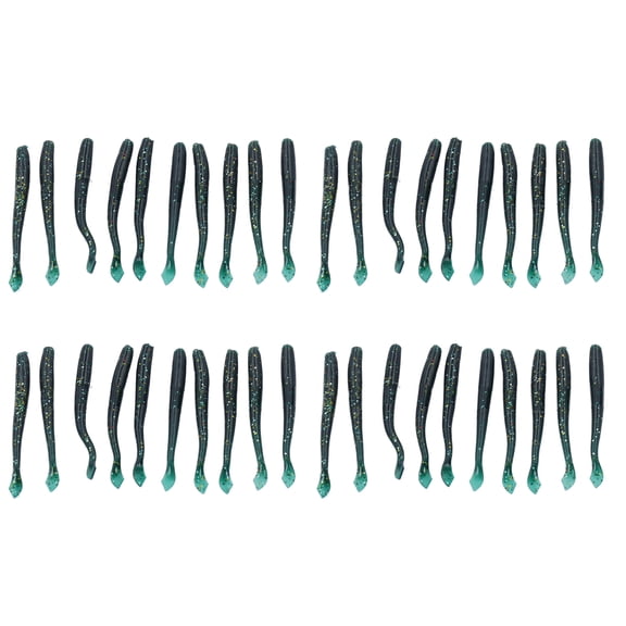 Artificial Soft Silicone Earthworm Shape Fishing Lure Bait Simulation Accessory, 4.0 in / 10.2 cm, 4-Pack