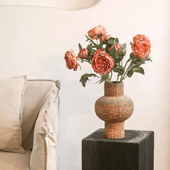Artificial Sophia 2-Head Peony Stem 20.8" Tall