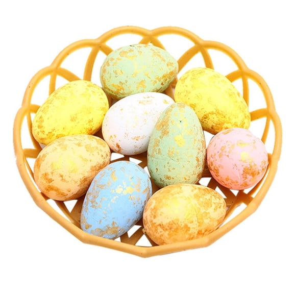 Artificial Speckled Foam Easter Eggs - Bulk Easter Ornament Supplies for DIY Crafts, Centerpiece Decor, Party Favors, Wedding Photo Props, and Holiday Festival Decorations