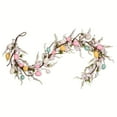 thumbnail image 1 of Artificial Spring Floral Garland Easter Garland, Lighted Artificial Garlands with Egg, Lights Spring Floral Garland, Easter Decorations for Home Kitchen Mantle Fireplace, Outdoor Holiday Party Decor, 1 of 9