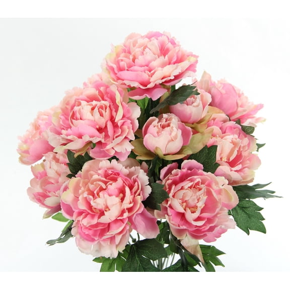 Artificial Spring Mixed Flower 11 stem Peony Bush , ABN1B013-PK