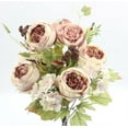 thumbnail image 1 of Artificial Spring Mixed Flower 14 stem Rose/Hydrangea Bush , ABN1B012-LT.MV_MIX, 1 of 4