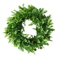 thumbnail image 1 of Artificial Spring Summer Greenery Hanging Garland, Ongmies 12-Inch Artificial Green Leaves Wreath – Faux Window & Door Decor for Home or Wall Decoration, 1Pc Wreath Decoration, 1 of 9