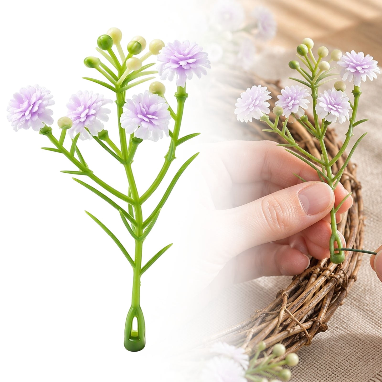 Artificial Starry Sky Flowers Stems, Faux Dried Flower Stems, UV ...