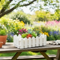 Artificial Succulent Plants in Decorative Plastic Pots, Faux Potted Flower Arrangement for Home Tabletop, Desk, and Shelf Decor