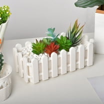 Artificial Succulent Potted Plants, Plastic Flower Arrangement, Decorative Ornaments for Fence Window Sill and Home