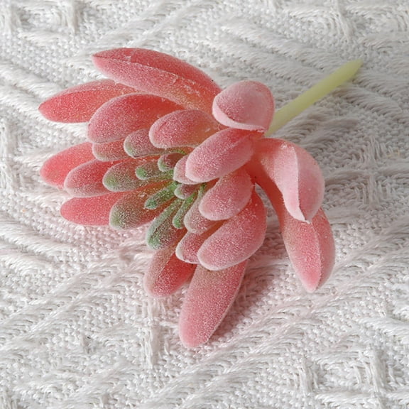 Artificial Succulents Plants,1.6"-3.5" Mini Mixed Faux Succulent,Assorted Fake Unpotted Flocked Plants for DIY Floral Greenery Decor,Mother Day' s Gift