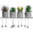 thumbnail image 1 of Artificial Succulents Potted Plant Set, Faux Succulents Office Decorations for Work Desk, Fake Plant Wall Shelf Decor for Gift, Bathroom Small Plants Decoration, Mini Plants Window Sill Decor, 1 of 9