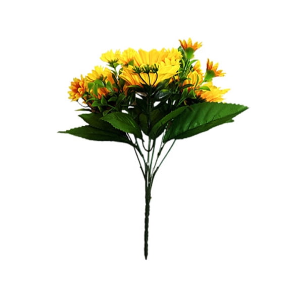 Artificial Sunflower Bouquet, Fake Silk Sunflower Flowers, Realistic Silk Sunflowers for Home Hotel DIY Craft Wedding Party Decoration Indoor and Outdoor Decor