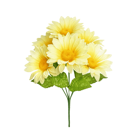 Artificial Sunflower Spray, Natural Dark Centers & Gradient Petals, Diy Bouquet for Classroom, Photo Backdrop, Patio Pot, Cheerful All-Season Greenery Accent, 1 Artificial Flower