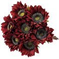 Artificial Sunflowers Flowers Fake Silk Flower Bulk with Stem Vintage