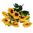 thumbnail image 1 of Artificial Sunflowers for Outdoors - 1 Bunches Fake Sunflower Bouquets with Large Blooms, Uv Resistant Flowers for Home Wedding Fall Decor, Garden Party Centerpieces, 11.8 Inches by Elapind, 1 of 2
