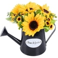 thumbnail image 1 of Artificial Sunflowers with Pot Artificial Flowers Decoration Sunflowers Plastic Flowers Sunflowers Artificial Flowers Decoration for Living Room Balcony Outdoor Indoor Wedding Table Decoration, 1 of 5