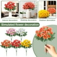 thumbnail image 1 of Artificial Sunset Mums, 5pc UV Resistant Fake Fall Flowers for Outdoor Decor, Waterproof Windproof Artificial Mums for Porch, Garden, Patio, Home Decor (5 Pack, 12.6x5.9x5.9 Inches), 1 of 5