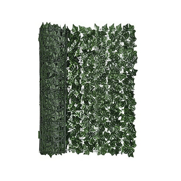 Artificial Sweet Potato Leaf Fence Panel, Fake Green Vine Railing Cover, Outdoor Balcony Wall Screen Decor for Yard Patio Garden Landscape