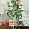 thumbnail image 1 of Artificial Sweetheart Roses Vine Silk Flowers Rattan Cafe Decorative Simulation Rose Plant Fake Flower Vines Bar Decoration, 1 of 10