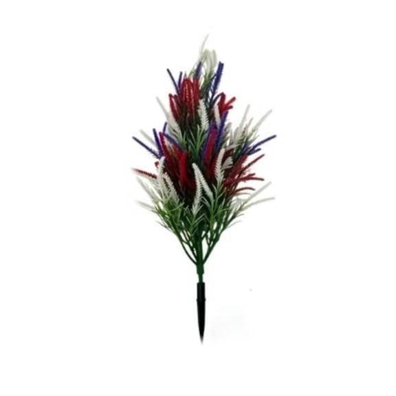 Artificial Three Color Wheat Ground Stake Faux Plant For Outdoor Garden Poolside Decor