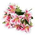 thumbnail image 1 of Artificial Tiger Lily Real Touch Lily Easter Lily Fake Flowers for Wedding Home Party Easter Decoration Plastic Lily Faux Flowers, 1 of 8
