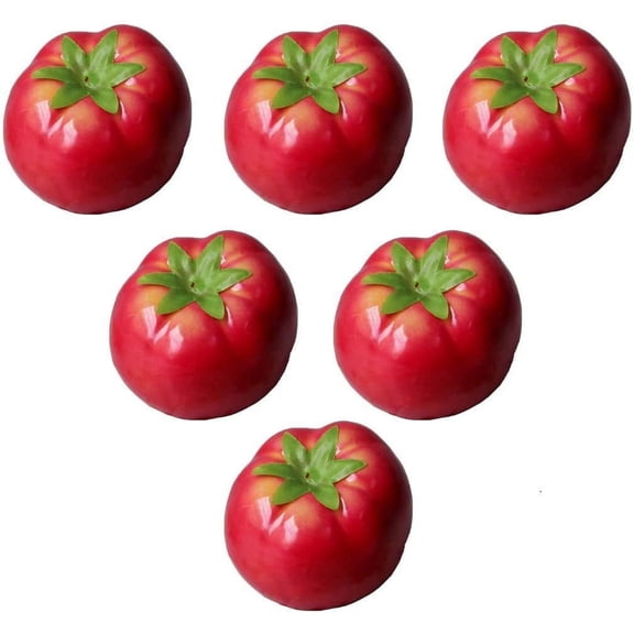 Artificial Tomatoes Simulation Fake Vegetable Photo Props Home Decoration X 10Pcs