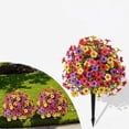 thumbnail image 1 of Artificial Topiary Ball Flowers For Outdoors Planters, Spring Decoration with Spike, UV Resistant Faux Summer Plants, Fake Bushes Indoor Decor, Mix 4 Colors for Garden, Porch & Patio(MC, 1PC), 1 of 11
