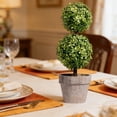 thumbnail image 1 of Artificial Topiary Ball Plants, Faux Boxwood Potted Decor, Indoor Outdoor Home Office Tabletop Plant, Artificial Greenery For Desk And Entryway, 1 of 7