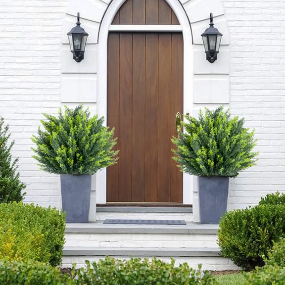 Artificial Topiary Ball Tree with Spike