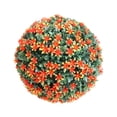 thumbnail image 1 of Artificial Topiary Flower Ball - Mini 8" Fake Hanging Topiary Ball for Front Porch Patio Garden Indoor Outdoor Home Orange, 1 of 7