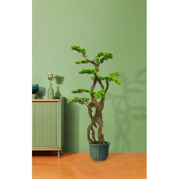 Artificial Topiary Tree, Bonsai Tree, faus Tree, Artificial flowers, Artificial Plant, Decorative Trees for Home Office Indoor Outdoor 4'H