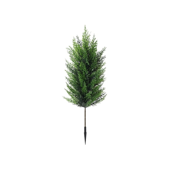 Artificial Topiary Tree Faux Potted Conifer Ground Spike for Front Porch Outdoor Patio Indoor Christmas Decoration