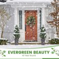 thumbnail image 1 of Artificial Topiary Trees for Outdoors, Artificial Cedar Tree Set of 2, Faux Evergreen Pine Cypress Plants, UV Resistant Cedar Trees for Front Porch, Indoor and Outdoor Use, 1 of 9