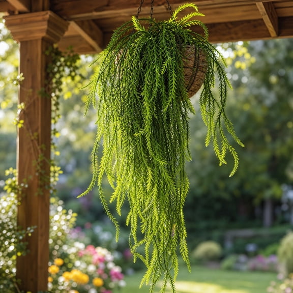 Artificial Trailing Vines, Fade Resistant Realistic Faux Greenery, Flexible Hanging Plant Ornament for Pipe Concealment Living Room Balcony Garden Landscape Layout