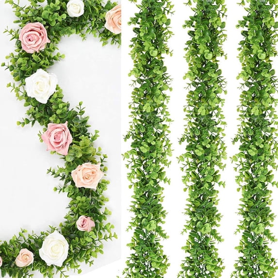 Artificial Tree 1.8m Simulation Grass Greenery Vine for Wedding Arch Wall Background Decoration - Plastic Faux Plants for Party, Home, Garden, Event Decor - 1 Piece