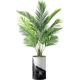 thumbnail image 1 of Artificial Tree in Contemporary Planter, Fake Areca Tropical Palm Silk Tree for Indoor and Outdoor Home Decoration - 57" Overall Tall (Plant Pot Plus Tree), 1 of 5