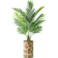 thumbnail image 1 of Artificial Tree in Contemporary Planter, Fake Areca Tropical Palm Silk Tree for Indoor and Outdoor Home Decoration - 57" Overall Tall (Plant Pot Plus Tree), 1 of 5