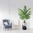 thumbnail image 1 of Artificial Tree in Contemporary Planter, Fake Areca Tropical Palm Silk Tree for Indoor and Outdoor Home Decoration - 57" Overall Tall (Plant Pot Plus Tree), 1 of 5