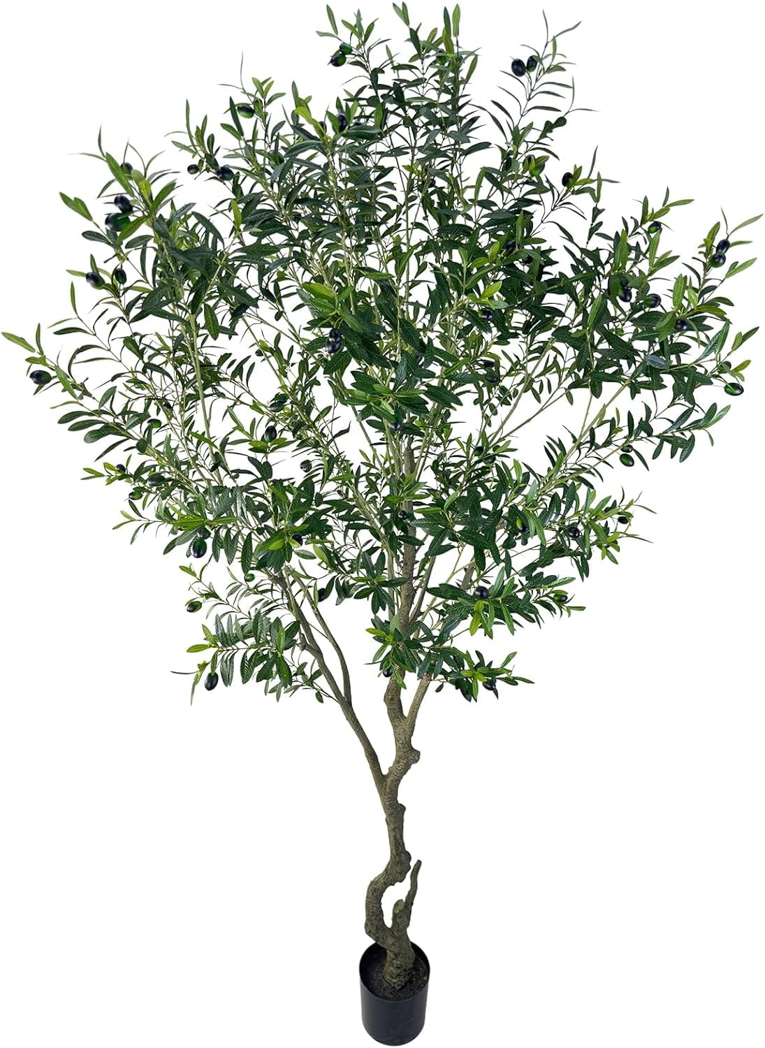 Artificial Tree Faux Olive Tree 8ft(3198leaves) Tall Fake Olive Plant