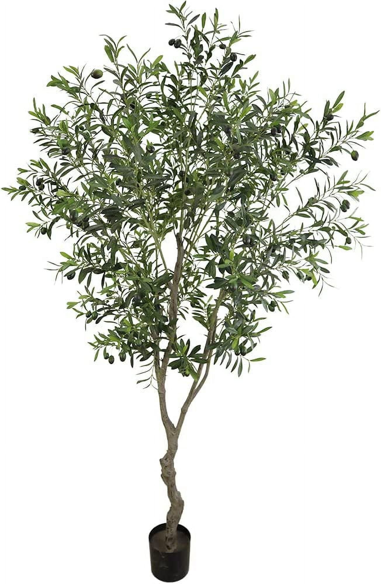 Artificial Tree Faux Olive Tree 8ft(3198leaves) Tall Fake Olive Plant