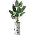 thumbnail image 1 of Artificial Tree in Geometric Pattern Planter, Fake Bird of Paradise Silk Tree for Indoor and Outdoor Home Decoration - 67" Overall Tall (Plant Pot Plus Tree), 1 of 5