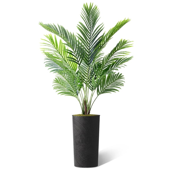 PixonSign 66” Bird of Paradise Artificial Tree in Stylish Plastic Planter